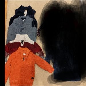 Boys sweaters/vests 4 total